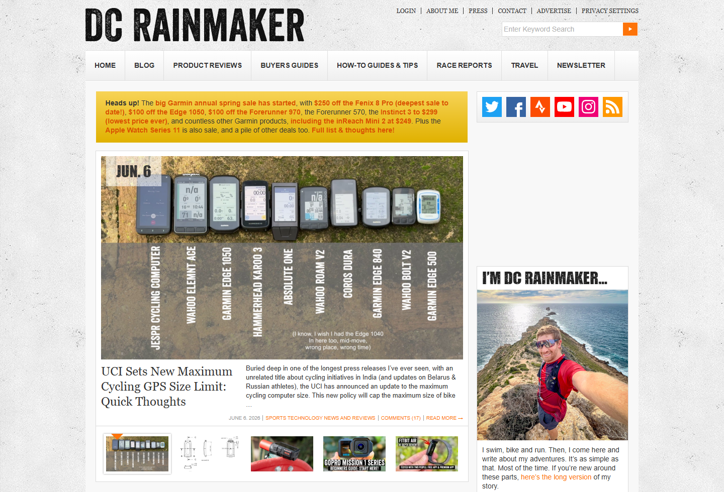 DCRainmaker proof screenshot