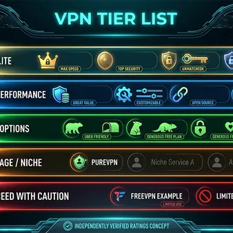 VPN Tier List 2026 — What I Actually Use